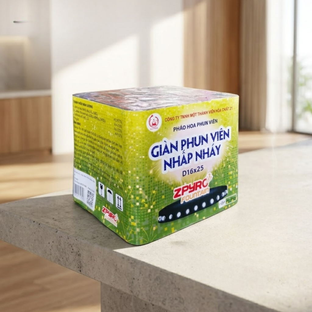 Giàn phun viên nhấp nháy Giàn phun viên nhấp nháy