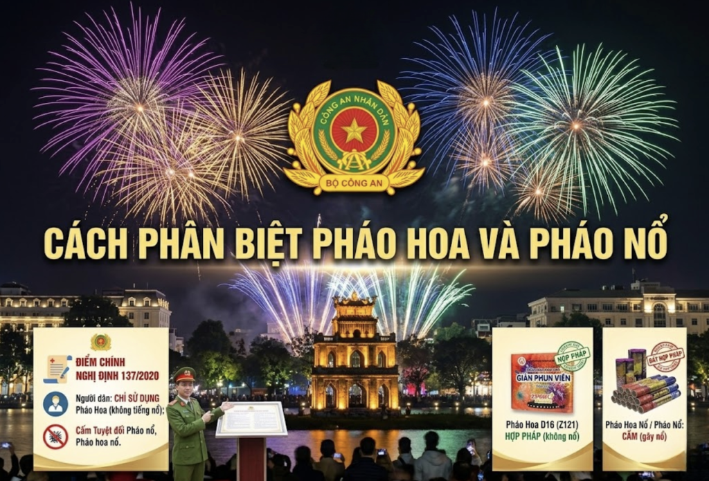 Phân biệt pháo nổ và pháo hoa