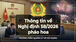 Nghị định 58/2026 pháo hoa: Những điểm mới người dân cần biết từ ngày 15/3/2026