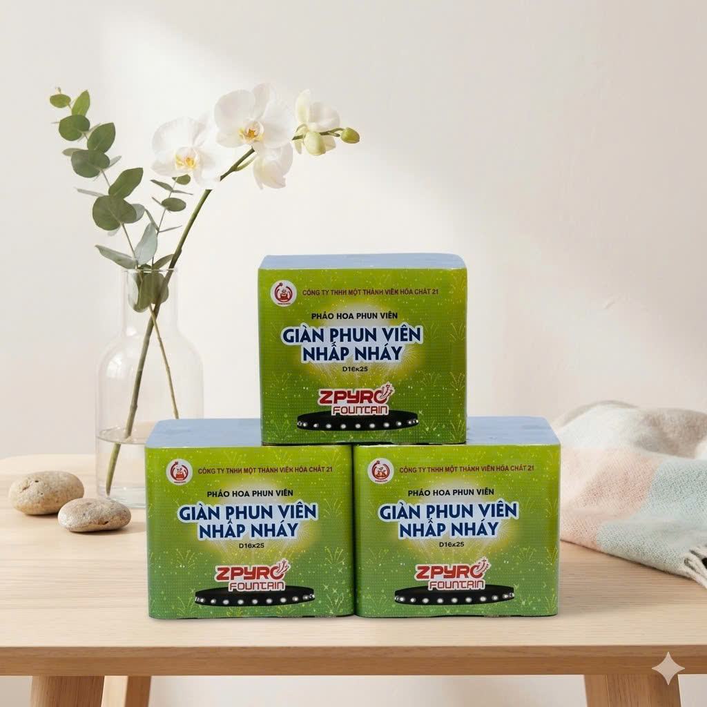 Giàn phun viên nhấp nháy Giàn phun viên nhấp nháy