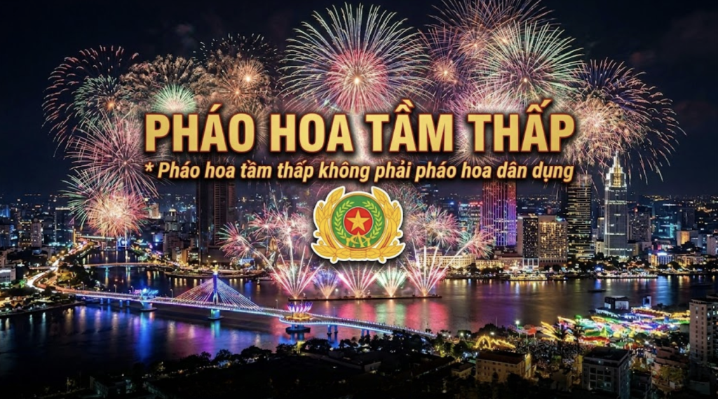 Pháo Hoa Tầm Thấp - Pháo hoa Bộ công an