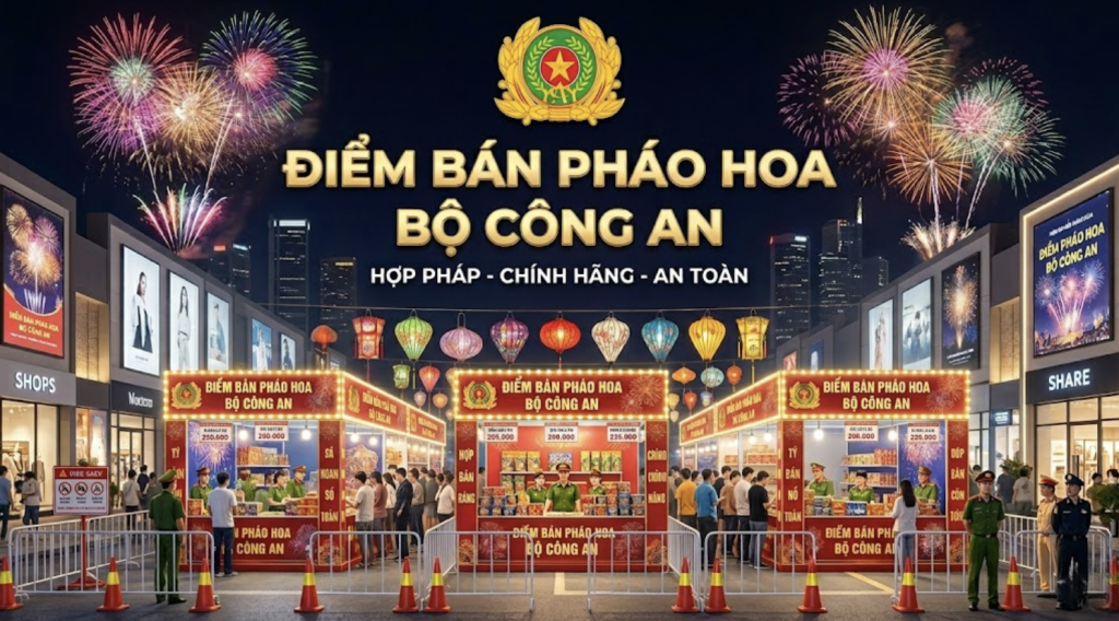 Điểm bán pháo hoa Bộ công an