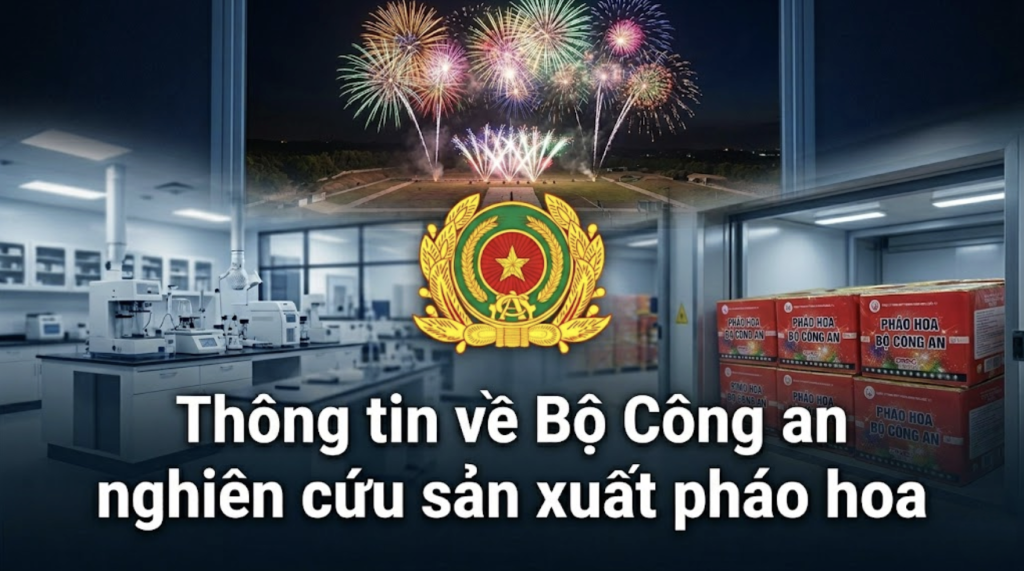 Thông tin về Bộ Công an nghiên cứu sản xuất pháo hoa