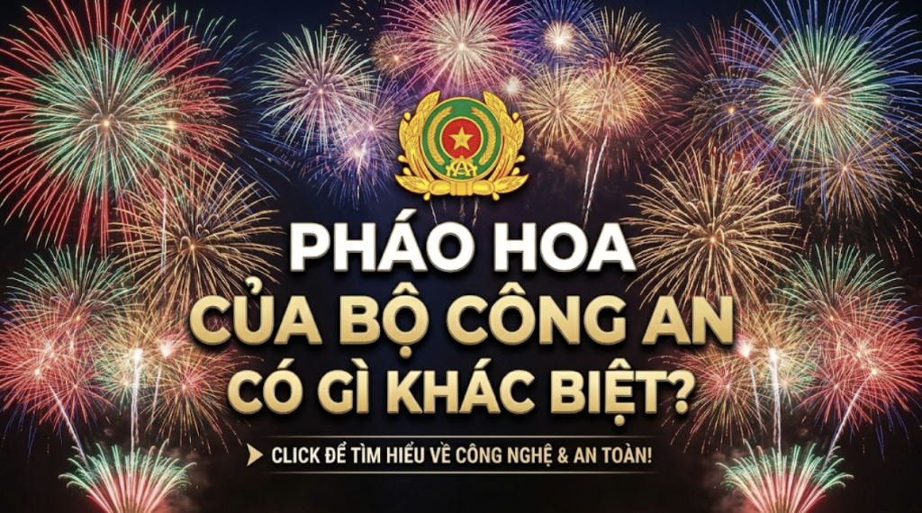 Pháo hoa của Bộ Công an có gì khác biệt
