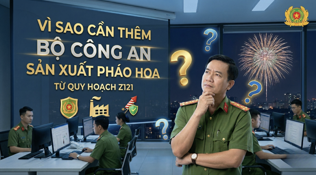 Vì sao cần thêm Bộ công an sản xuất pháo hoa