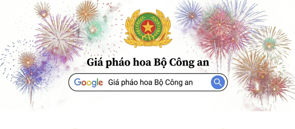 Gía pháo hoa Bộ công an