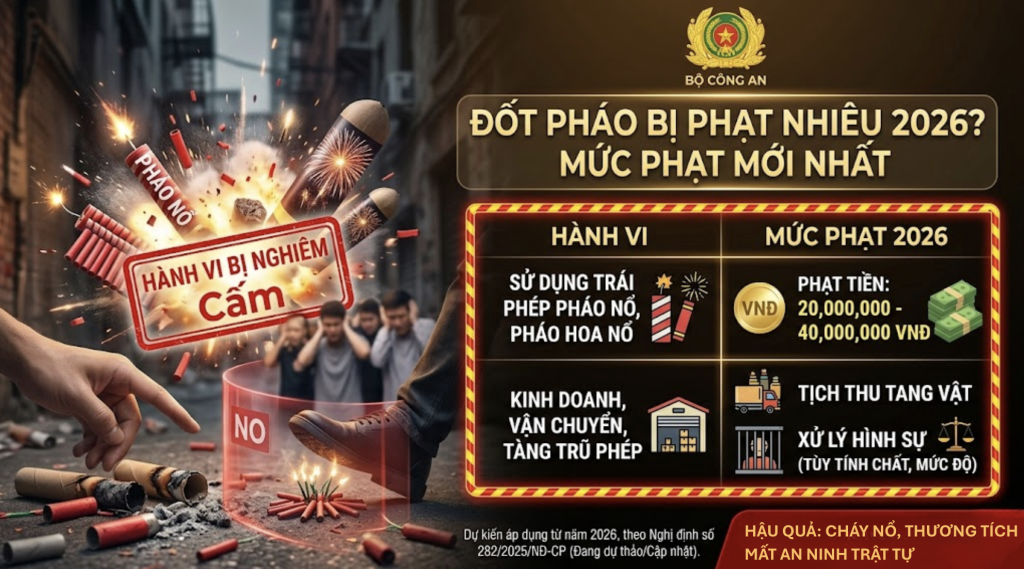 ĐỐT PHÁO BỊ PHẠT BAO NHIÊU?
