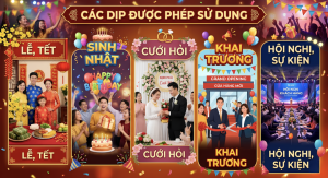 Các dịp được phép sử dụng