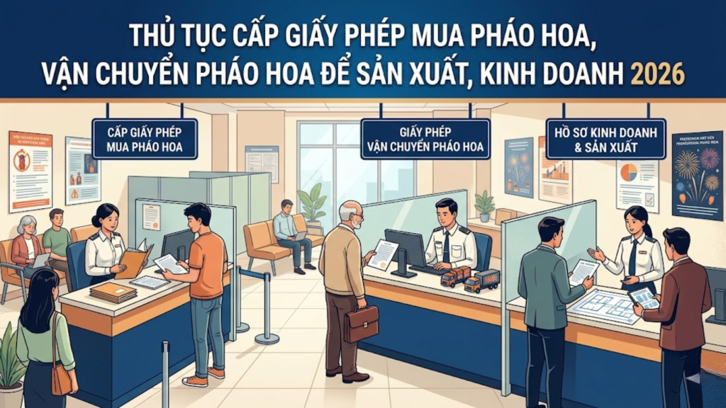 Thủ tục cấp giấy phép mua pháo hoa